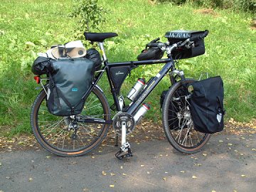 Elkes vollgepacktes Bike